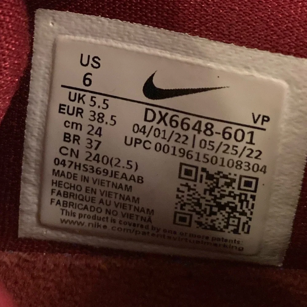 Nike Kevin Durant KD 15 TB Promo Low Team Basketball Sneakers Wine Red Size 6